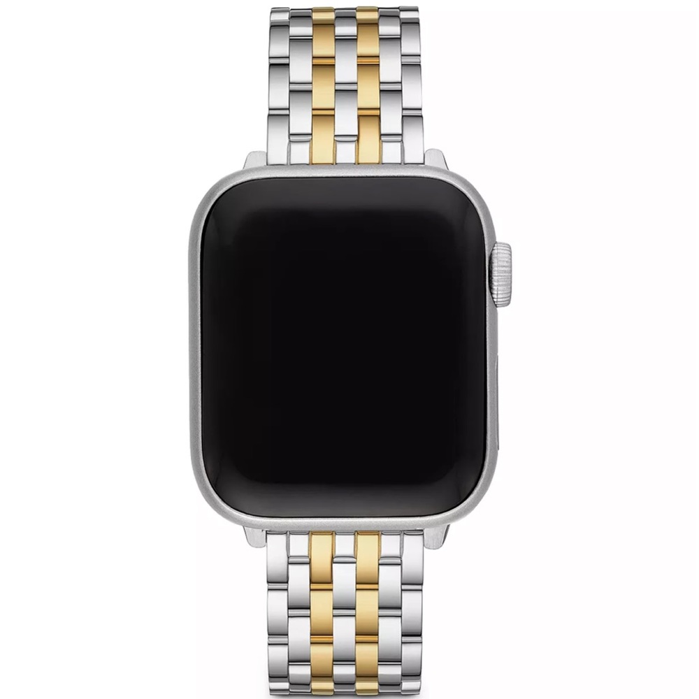 Michele Apple Watch® Two Tone 18K Gold Plated Stainless Steel Bracelet